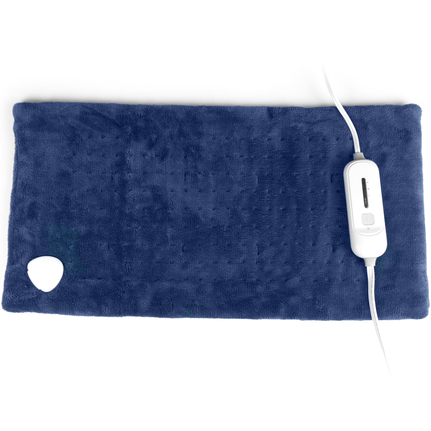 SUNAID Electric Heating Pad for Back Pain Relief 12"x24", 3 Heat Settings, 9' Cord, Moist Heating Option (Navy)