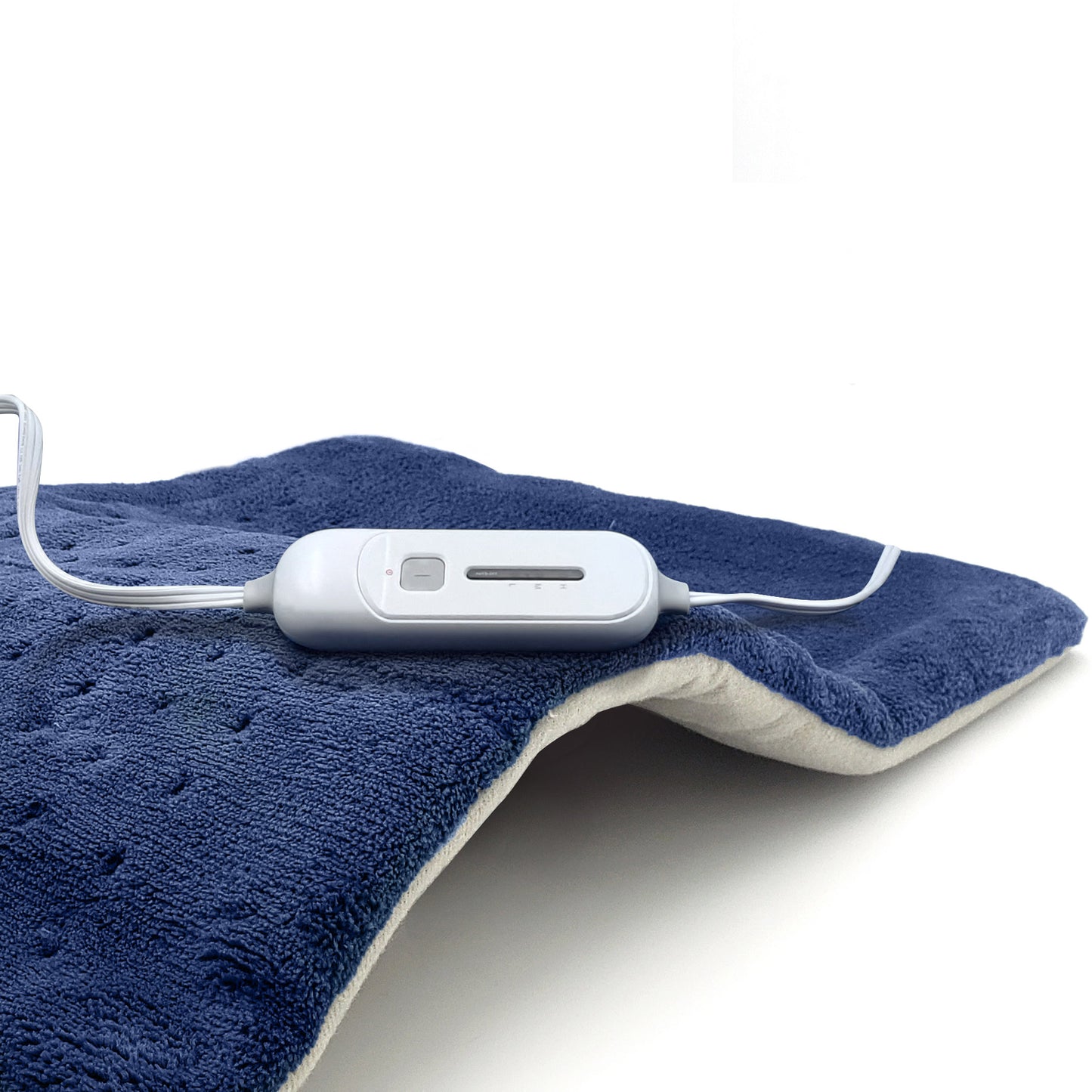 SUNAID Electric Heating Pad for Back Pain Relief 12"x24", 3 Heat Settings, 9' Cord, Moist Heating Option (Navy)